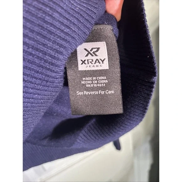 XRay Jeans Slim Fit Premium Comfort Blue Crew Neck Sweater Sz 2XL - Picture 3 of 11